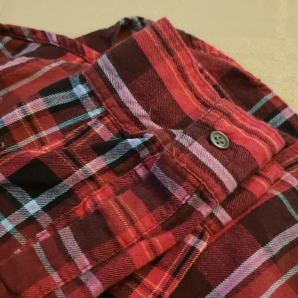 Old Navy Plaid Flannel Boyfriend Shirt (0406) 💥 - Picture 6 of 6